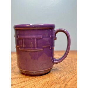 Longaberger Woven Traditions 12 ounce Coffee Cup in Eggplant